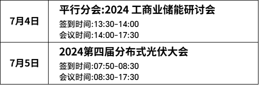 7月4-5日！2024第四届分布式光伏大会暨工商业储能研讨会将在江苏南京举办