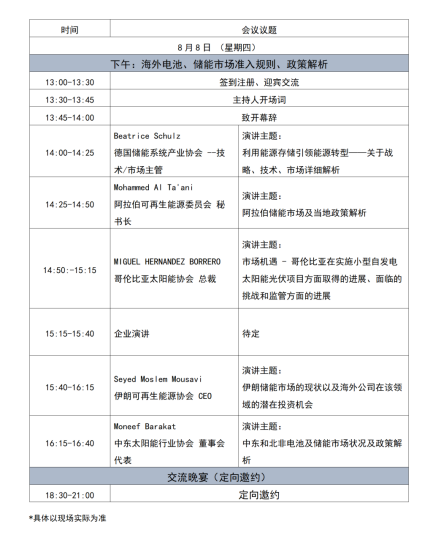 第2届中国电池及储能产业出海交易论坛：10余家国际大咖分享全球市场动态！