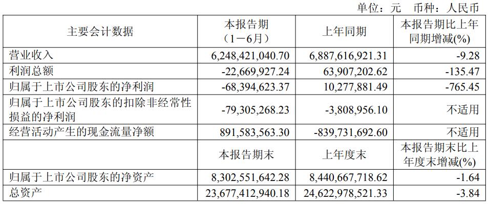 容百科技2025年上半年实现营业总收入62.48亿元