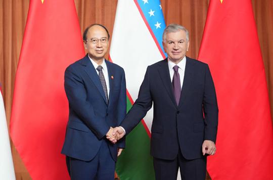 戴厚良拜会乌兹别克斯坦总统米尔济约耶夫